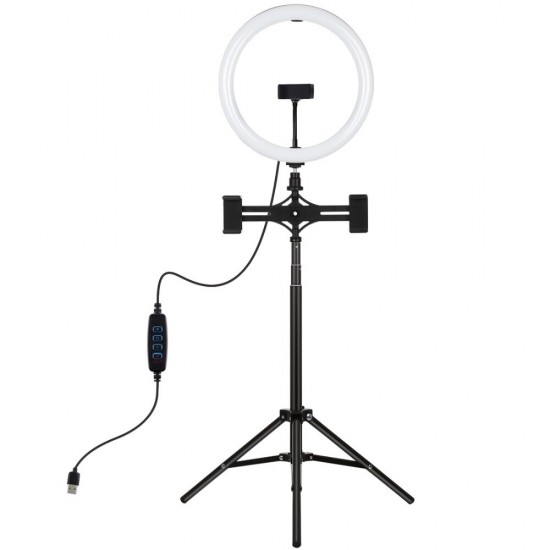 PKT3062B 11.8 Inch Dimmable LED Selfie Video Ring Light with PU457B Tripod for Youtube Tik Tok Live Streaming PKT3062B 11.8 Inch Dimmable LED Selfie Video Ring Light with PU457B Tripod for Youtube Tik Tok Live Streaming