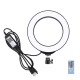 PKT3074B 6.2 inch 16cm USB RGBW Dimmable LED Ring Light for Youtube Live Broadcast Vlogging Photography with 28cm Desktop Stand
