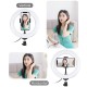 PKT3078B 7.9 Inch 3 Modes Dimmable USB LED Curved Ring Light with Desktop Tripod Phone Holder for Photography Vlog Video