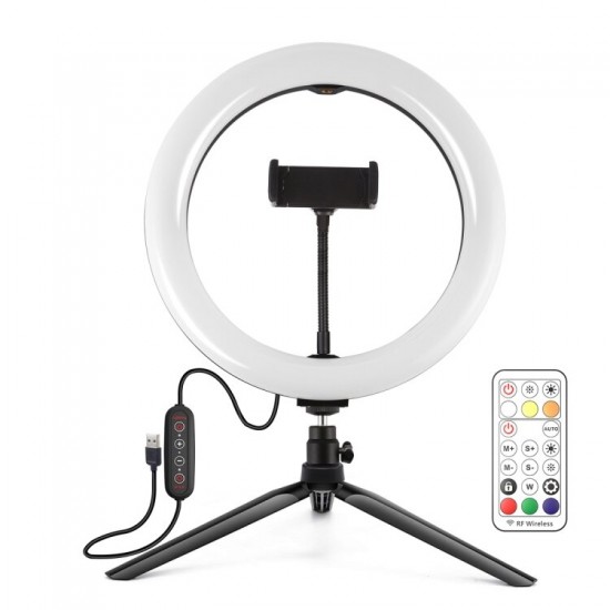PKT3082B 26cm Marquee RGBWW LED Ring Light 168 LED Dual-color Dimmable Video Lights for Youtube Tiktok Live Broadcast Selfie Photography PKT3082B 26cm Marquee RGBWW LED Ring Light 168 LED Dual-color Dimmable Video Lights for Youtube Tiktok Live Broadcast Selfie Photography