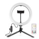 PKT3082B 26cm Marquee RGBWW LED Ring Light 168 LED Dual-color Dimmable Video Lights for Youtube Tiktok Live Broadcast Selfie Photography