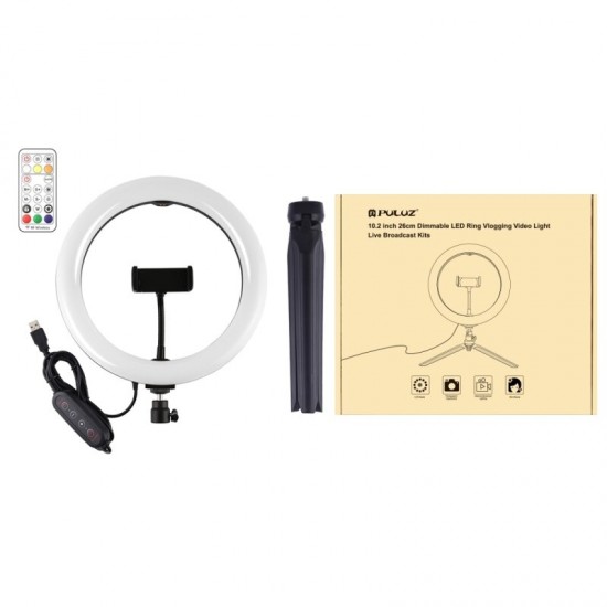 PKT3082B 26cm Marquee RGBWW LED Ring Light 168 LED Dual-color Dimmable Video Lights for Youtube Tiktok Live Broadcast Selfie Photography PKT3082B 26cm Marquee RGBWW LED Ring Light 168 LED Dual-color Dimmable Video Lights for Youtube Tiktok Live Broadcast Selfie Photography