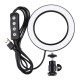PU377 USB 4.6 Inch 3 Modes 3200K-5500K Dimmable LED Video Ring Light with Cold Shoe Tripod Ball Head PU377 USB 4.6 Inch 3 Modes 3200K-5500K Dimmable LED Video Ring Light with Cold Shoe Tripod Ball Head