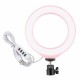 PU377F USB 4.6 Inch 3 Modes 3200K-5500K Dimmable LED Video Ring Light with Cold Shoe Tripod Ball Head for Tiktok Live Streaming PU377F USB 4.6 Inch 3 Modes 3200K-5500K Dimmable LED Video Ring Light with Cold Shoe Tripod Ball Head for Tiktok Live Streaming