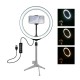 PU397 10 Inch 3200K-6500K Dimmable LED Video Ring Light with Phone Clip for Selfie Vlog Tik Tok Youtube Live Streaming PU397 10 Inch 3200K-6500K Dimmable LED Video Ring Light with Phone Clip for Selfie Vlog Tik Tok Youtube Live Streaming