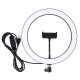 PU407 12 Inch 3200K-6500K Dimmable LED Video Ring Light with Phone Clip for Selfie Vlog Tik Tok Youtube Live Streaming PU407 12 Inch 3200K-6500K Dimmable LED Video Ring Light with Phone Clip for Selfie Vlog Tik Tok Youtube Live Streaming
