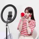 PU407 12 Inch 3200K-6500K Dimmable LED Video Ring Light with Phone Clip for Selfie Vlog Tik Tok Youtube Live Streaming