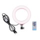 PU429 Dimmable 4.7 Inch 16cm RGB RGBW bluetooth Wireless APP Control Video Ring Light with Remote for Youtube Tik Tok Live Streaming PU429 Dimmable 4.7 Inch 16cm RGB RGBW bluetooth Wireless APP Control Video Ring Light with Remote for Youtube Tik Tok Live Streaming