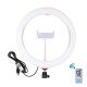 PU455B PU455F 10.2 Inch RBGW Dimmable bluetooth APP Control Remote Control Arc LED Video Ring Light for Youtube Tik Tok Live Streaming