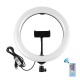 PU455B PU455F 10.2 Inch RBGW Dimmable bluetooth APP Control Remote Control Arc LED Video Ring Light for Youtube Tik Tok Live Streaming