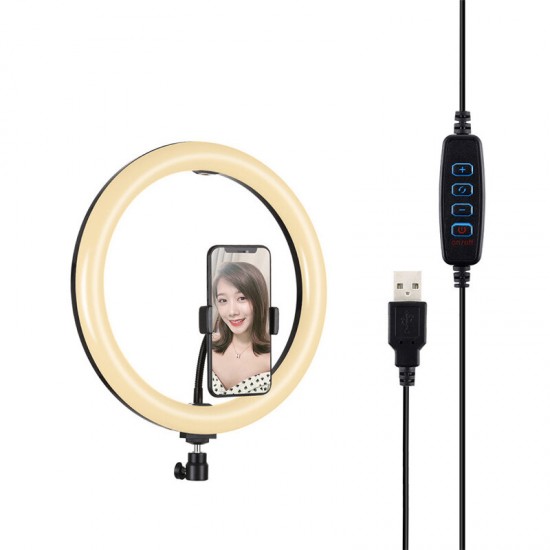 PU457B 11.8 inch 30cm 3200K 6500K 3 Modes Dimmable Dual Color Temperature LED Ring Light for Vlogging Selfie Photography Video with Phone Clamp PU457B 11.8 inch 30cm 3200K 6500K 3 Modes Dimmable Dual Color Temperature LED Ring Light for Vlogging Selfie Photography Video with Phone Clamp