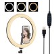 PU457F 11.8 inch USB 3 Modes Dimmable Dual Color Temperature USB LED Curved Diffuse Light Ring Vlogging Selfie Light PU457F 11.8 inch USB 3 Modes Dimmable Dual Color Temperature USB LED Curved Diffuse Light Ring Vlogging Selfie Light