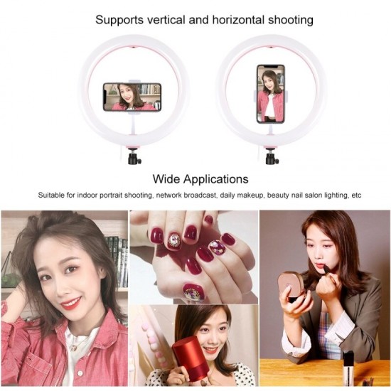 PU457F 11.8 inch USB 3 Modes Dimmable Dual Color Temperature USB LED Curved Diffuse Light Ring Vlogging Selfie Light PU457F 11.8 inch USB 3 Modes Dimmable Dual Color Temperature USB LED Curved Diffuse Light Ring Vlogging Selfie Light