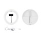 PU480 10 Inch 3200-5600K Dimmable USB LED Video Ring Light with Round Base Bracket Phone Clip PU480 10 Inch 3200-5600K Dimmable USB LED Video Ring Light with Round Base Bracket Phone Clip