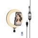 PU503B 7.9 inch 20cm RGBW Dimmable LED Ring Light Selfie Lighting Lamp for Youtube Facebook Live Broadcast