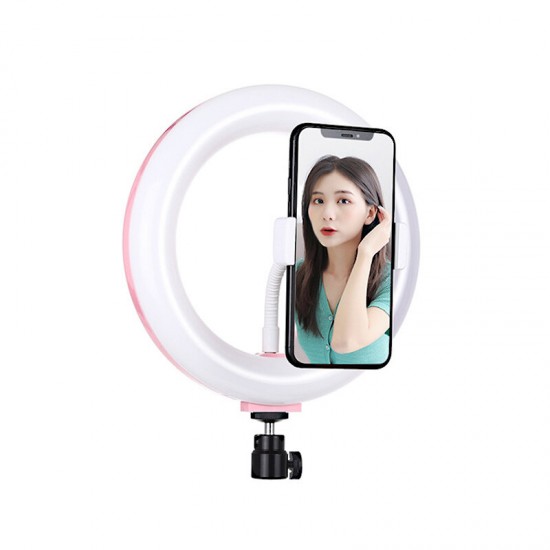 PU503F 7.9 inch 20cm Dimmable RGBW LED Ring Light for Youtube Tik Tok Live Broadcast Video Recording Vlogging Selfie Photography