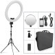 RL-20A 20 Inch LED Ring Light Photographic Lighting Makeup Ring Lamp Bi-color 3200K-5500K for Anchor Live