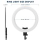 RL-20A 20 Inch LED Ring Light Photographic Lighting Makeup Ring Lamp Bi-color 3200K-5500K for Anchor Live