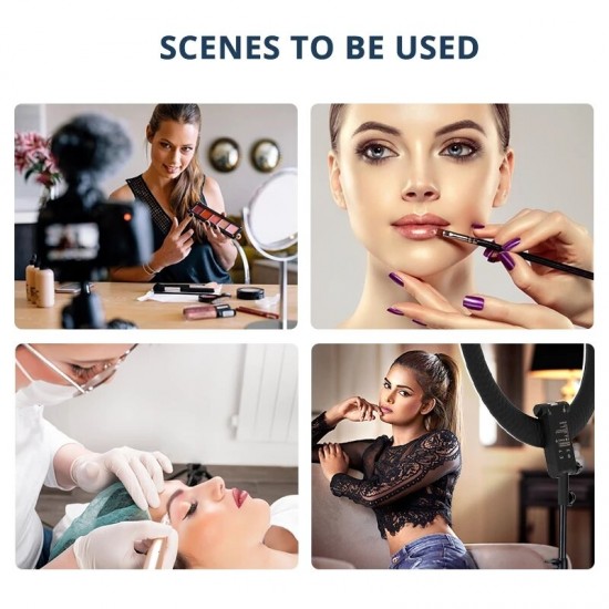RL-20A 20 Inch LED Ring Light Photographic Lighting Makeup Ring Lamp Bi-color 3200K-5500K for Anchor Live RL-20A 20 Inch LED Ring Light Photographic Lighting Makeup Ring Lamp Bi-color 3200K-5500K for Anchor Live