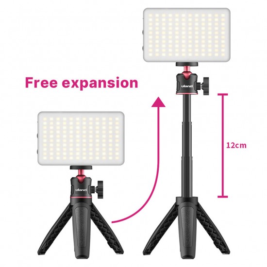 MT-08 VL120 Mini Tripod LED Light Kit Dimmable Fill Light with Color Gel Live Broadcast Youtube Kit