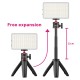 MT-08 VL120 Mini Tripod LED Light Kit Dimmable Fill Light with Color Gel Live Broadcast Youtube Kit