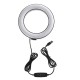 Universal Selfie Ring Light with Flexible Mobile Phone Holder Lazy Bracket Desk Lamp LED Light for Live Stream Office Kitchen