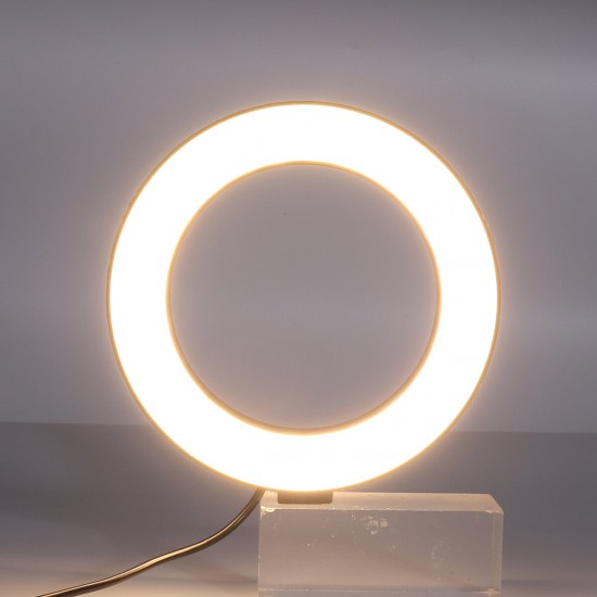 Universal Selfie Ring Light with Flexible Mobile Phone Holder Lazy Bracket Desk Lamp LED Light for Live Stream Office Kitchen