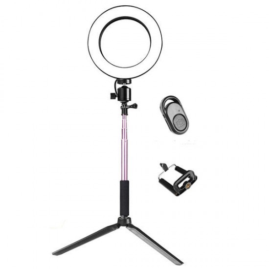 16cm 3500-5500k Video Ring Light with Extendable Selfie Stick Stand Tripod Phone Clip for Tik Tok Youtube Live Streaming 16cm 3500-5500k Video Ring Light with Extendable Selfie Stick Stand Tripod Phone Clip for Tik Tok Youtube Live Streaming