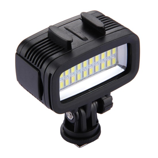 PU222 20 LEDs 30m Waterproof IPx8 Studio Light Video Light with Hot Shoe Base Adapter PU222 20 LEDs 30m Waterproof IPx8 Studio Light Video Light with Hot Shoe Base Adapter
