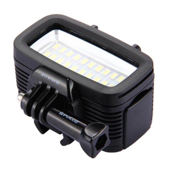 PU222 20 LEDs 30m Waterproof IPx8 Studio Light Video Light with Hot Shoe Base Adapter PU222 20 LEDs 30m Waterproof IPx8 Studio Light Video Light with Hot Shoe Base Adapter