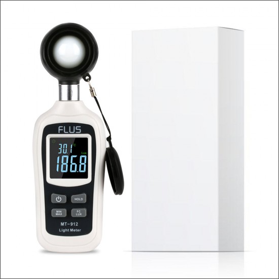 MT-912 Digital Light Lux Meter Temperature 0-200000 Lux Illuminometer Luminometer Photometer Lux/FC Tester Light Meter MT-912 Digital Light Lux Meter Temperature 0-200000 Lux Illuminometer Luminometer Photometer Lux/FC Tester Light Meter