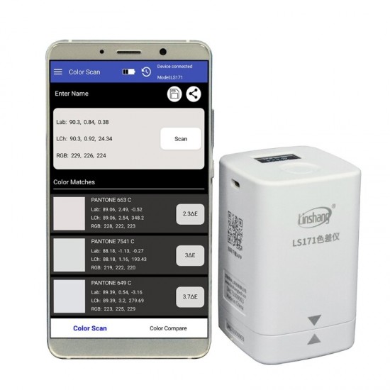 LS171 Mobile Phone Application Portable Colorimeter Color Analyzer with Screen Digital Precise LAB Color Meter Tester 8mm LS171 Mobile Phone Application Portable Colorimeter Color Analyzer with Screen Digital Precise LAB Color Meter Tester 8mm