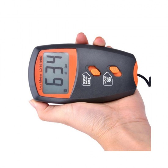 LX1010BS Portable Digital Lux Meter 100000 Lux Light Meter Illuminometer With Data Hold Lux Gauge