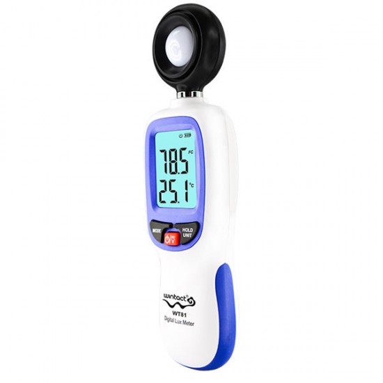 WT81 WT81B bluetooth Digital Lux Meter Illuminometer Mini Light Meter 0-200000 Lux Temperature Tester Environmental Testing Equipment