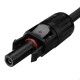 12 AWG 15 Meter Solar Panel Extension Cable Wire Black/Red with MC4 Connectors