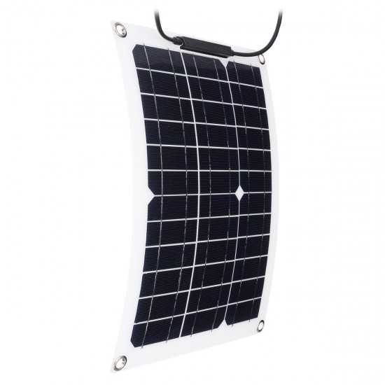 30W 18V Monocrystalline Solar Panel For Motorhome Boat MC4 Connector Waterproof Solar Power Panel