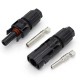 5 Pairs PV Solar Panel Cable MC4 Connectors Male & Female Connectors Waterproof IP67 for Photovoltaic Solar System