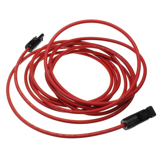 5M Length AWG12 Black or Red MC4 Connector Solar Panel Extension Cable Wire 5M Length AWG12 Black or Red MC4 Connector Solar Panel Extension Cable Wire