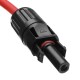 Black/Red 10M 12AWG Solar Panel Extension Cable Wire With MC4 Connector