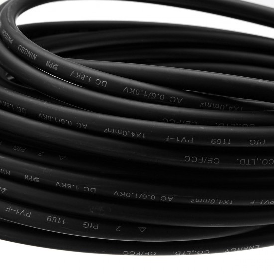 Black/Red 10M 12AWG Solar Panel Extension Cable Wire With MC4 Connector Black/Red 10M 12AWG Solar Panel Extension Cable Wire With MC4 Connector