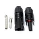 MC4 Male Female M/F Photovoltaic Wire Cable Connector Set For Solar Panel DIY MC4 Male Female M/F Photovoltaic Wire Cable Connector Set For Solar Panel DIY
