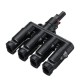 MC4 T Branch Solar Panel Male to Female Connectors 2/3/4/5 Branch Connector IP65