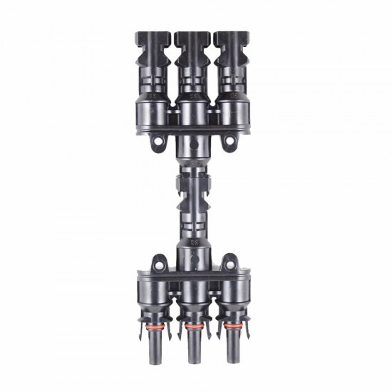 MC4T-A2 Solar Panel MC4 3 to 1 T Branch Connectors One Female to Three Male One Male to Three Female