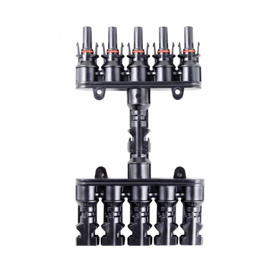 MC4T-A3 MC4 M/FM Solar Panel 5 to 1 T Branch 30A Solar Panel Connector Cable Coupler Combiner