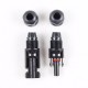 MC4X-B2 Male and Female MC4 Solar Panel Cable Connector Suitable Cable Cross Sections
