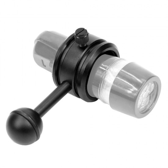 PU254 1 Inch Ball Head Mount Adapter Magic Arm To Diving Light Fixed Clip for Underwater Diving Strobe Housing Light