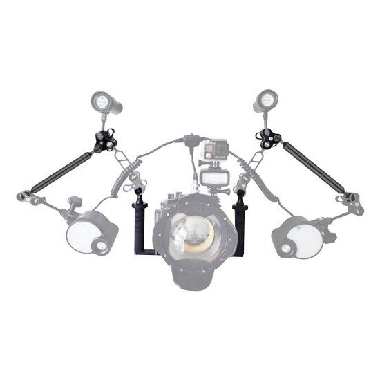 PU3041 100M Underwater Diving Tray Stabilizer with Dual Ball Clamp Floating Magic Arm for Video Light PU3041 100M Underwater Diving Tray Stabilizer with Dual Ball Clamp Floating Magic Arm for Video Light