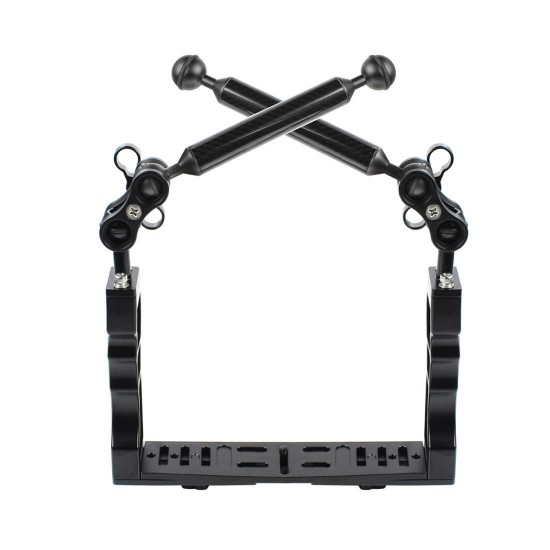 PU3041 100M Underwater Diving Tray Stabilizer with Dual Ball Clamp Floating Magic Arm for Video Light PU3041 100M Underwater Diving Tray Stabilizer with Dual Ball Clamp Floating Magic Arm for Video Light