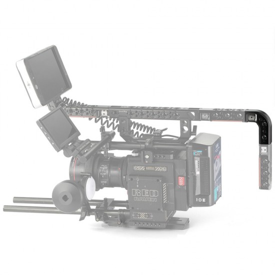 2316 Top Handle Right Angle Extension With 1/4 inch Threading Holes Arri Locating Holes for FS7 FS7II FS5 Ursa Mini Handle 2316 Top Handle Right Angle Extension With 1/4 inch Threading Holes Arri Locating Holes for FS7 FS7II FS5 Ursa Mini Handle