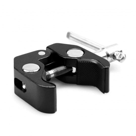 735 Super Clamp With 1/4'' and 3/8'' Thread for Cameras/Lights/Umbrellas/Hooks/Shelves/Plate Glass/Cross Bars